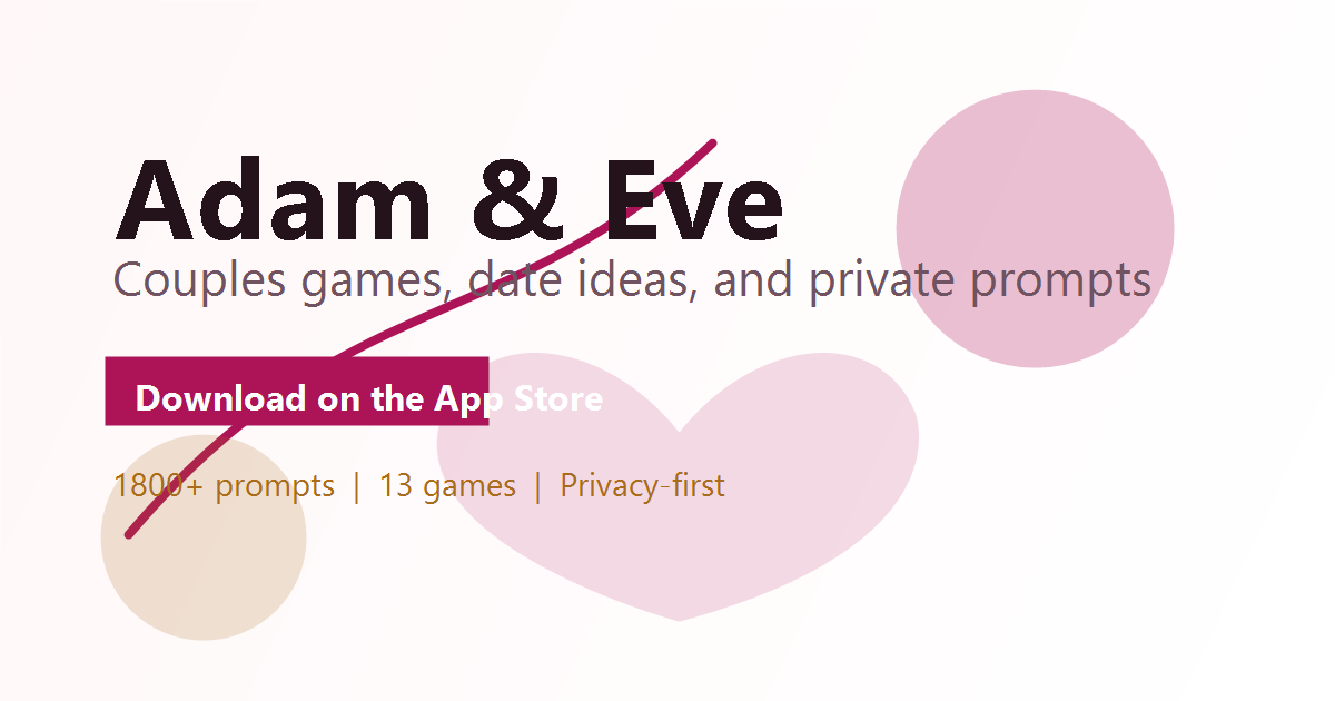 Adam & Eve official App Store install card